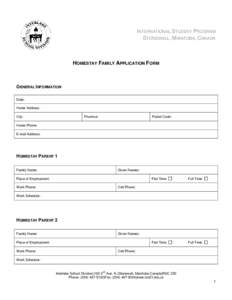 Microsoft Word - Homestay Family Application Form