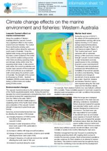 Achelata / Indian Ocean / Ocean currents / Leeuwin Current / Fishing industry / Cape Leeuwin / Fishery / Fisheries management / Coastal regions of Western Australia / Phyla / Protostome / States and territories of Australia