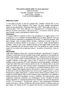 Principali malattie delle vie aeree superiori Diana Bertoncello Ospedale Veterinario “I Portoni Rossi” Zola Predosa - Bologna E-mail: [removed] Rinite acuta e cronica