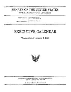 SENATE OF THE UNITED STATES ONE HUNDRED FIFTH CONGRESS FIRST SES SI 0 N { SECOND SESSION {  CONVENEDJANUARY7, 1997