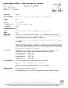 Rat IgG-heavy and light chain cross-adsorbed Antibody Donkey Polyclonal Conjugate  DyLight® 800