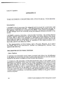 Tourism / Travel / Cultural heritage / Cultural studies / International Council on Monuments and Sites / Cultural tourism / Europa Nostra / International nongovernmental organizations / Types of tourism / Museology