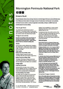 MPNP - A4 Greens Bush - Parkweb - August12