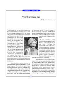 Orissa Review * January[removed]Veer Surendra Sai