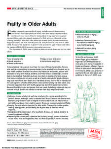 The Journal of the American Medical Association  AGING JAMA PATIENT PAGE