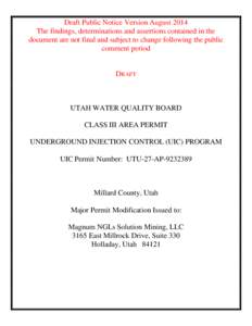 Clean Water Act / Natural gas storage / Environment of the United States / Law / Humanities / Code of Federal Regulations / Title 40 of the Code of Federal Regulations / United States Environmental Protection Agency