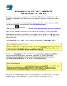 Fossil fuels / Directional drilling / Directional boring / Oil well / Oil field / Boring / Michels Corporation / Baker Hughes / Petroleum / Technology / Construction