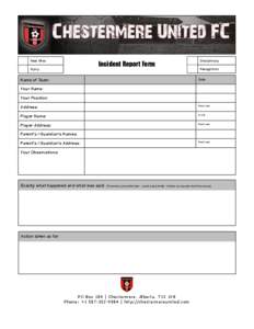 Send Form  Near Miss Incident Report Form