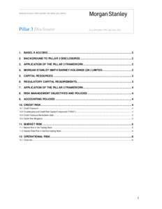 MORGAN STANLEY SMITH BARNEY HOLDINGS (UK) LIMITED  Pillar 3 Disclosure As at December 2011 and June 2012