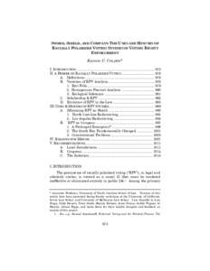 Republican Party of Virginia / Voting Rights Act / Bush v. Vera / Cumulative voting / Gerrymandering / Electronic voting / Instant-runoff voting / Shaw v. Reno / Politics / Case law / Georgia v. Ashcroft