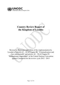 Microsoft Word - Lesotho final country review report[removed]