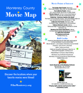 Movie Points of Interest  ★ Monterey County ★