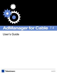7.4 User’s Guide July 2013  110134