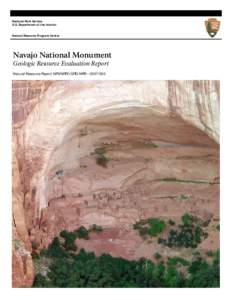 National Park Service U.S. Department of the Interior Natural Resource Program Center  Navajo National Monument