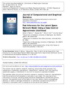 This article was downloaded by: [University of Washington Libraries] On: 25 April 2013, At: 10:38 Publisher: Taylor & Francis Informa Ltd Registered in England and Wales Registered Number: [removed]Registered office: Mort