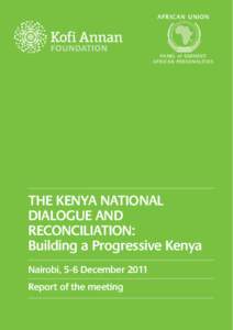 AFRICAN UNION  PANEL of EMINENT AFRICAN PERSONALITIES  THE KENYA NATIONAL