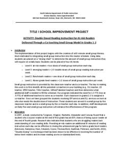 Microsoft Word - Double Dosed Reading Instruction for At-risk Readers Delivered Through a Co-teaching Small Group Model in Grad