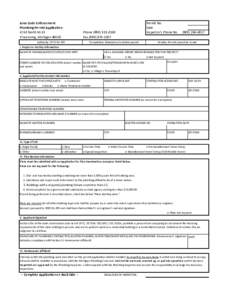 Area Code Enforcement Plumbing Permit Application 4742 North M-13 Pinconning, MichiganPermit No.