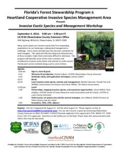Forest Stewardship Workshop: