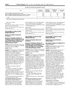 [removed]Federal Register / Vol. 71, No[removed]Monday, June 26, [removed]Notices ESTIMATED ANNUALIZED BURDEN HOURS Number of responses/