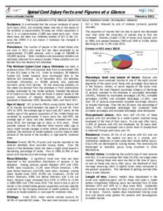 Spinal Cord Injury Facts and Figures at a Glance www.uab.edu/nscisc February[removed]This is a publication of the National Spinal Cord Injury Statistical Center, Birmingham, Alabama.