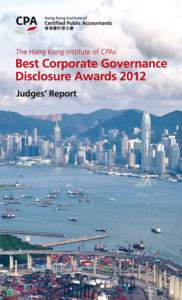 2012最佳企業管治資料披露大獎 Best Corporate Governance Disclosure Awards Award Winners Hang Seng Index Category Diamond