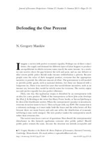 Defending the One Percent