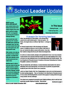 A MONTHLY JOURNAL  School Leader Update FOR IOWA EDUCATORS