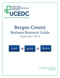 Bergen County Business Resource Guide September 2013 start