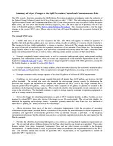 Earth / Ocean pollution / Oil spill / Clean Water Act / Title 40 of the Code of Federal Regulations / Water pollution / Storage tank / Secondary spill containment / Environment / Water / United States Environmental Protection Agency