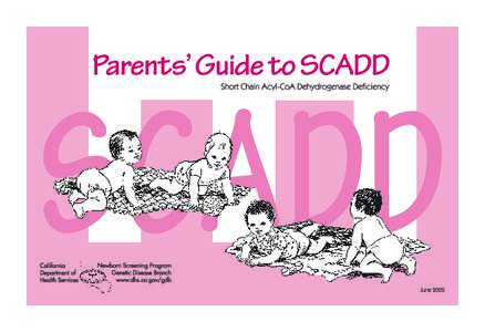 Table of Contents Contents Page  What is SCADD? ......................................... 1-5