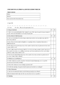 CHECKLIST FOR ALL PERSONAL IMPORT SCHEME VEHICLES VEHICLE DETAILS Make: Model: Year and month of manufacture: