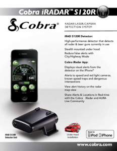 ITunes / IPhone / Radar / Traffic law / Radar detector / IPod Touch / IPod / Cobra Command / Apple Inc. / Technology / Software / Electronics