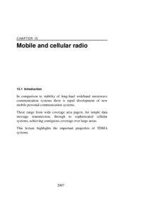 CHAPTER 15  Mobile and cellular radio
