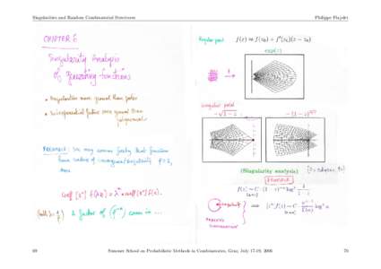 Philippe Flajolet / Combinatorics / Analytic combinatorics