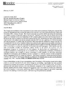 Assoc~at~on for Assessment and Accredrtat~on of laboratory Anlrnal Care International 5283 Corporate Drive, Suite 203 Frederick, MD[removed]