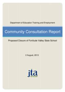 Community Consultation Report
