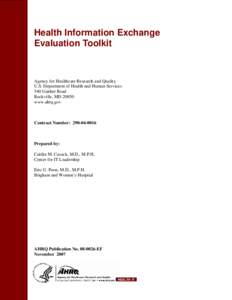 Microsoft Word - HIE Evaluation Toolkit[removed]doc