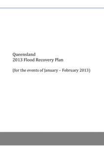 Queensland 2013 Flood Recovery Plan