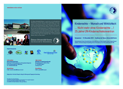 Einladung Euro DUK 06.14_: :47 Seite 1  www.donau-uni.ac.at/euro Die Donau-Universität Krems ist spezialisiert auf berufsbegleitende Weiterbildung und bietet exklusive Master-Studiengänge und Kurzprogramme i