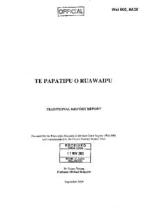 2  THE AUTHORS Dr Young has a PhD from Massey University in History, completed in[removed]His thesis involved a study of the Native Land Court and its treatment of Maori custom from 1862 to the 1920s. Recent publications 