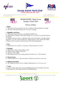 Sports / Sailing / RS200 / Regatta / Royal Yachting Association / RS400 / Dinghies / Olympic sports / Boating