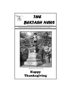 THE BEKTASH NEWS OFFICIAL PUBLICATION OF BEKTASH TEMPLE A.A.O.N.M.S. CONCORD, NH November 2006 Member Northeast Shrine Editors Association Volume XIX, Number 11