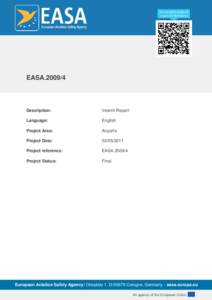 EASA[removed]Description: Interim Report