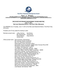 Red River Watershed Management Board Board of  Managers