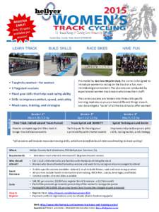 Santa Clara County Parks Permit # PENDING  LEARN TRACK BUILD SKILLS