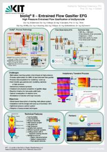 Institut for Technical Chemistry, ITC Prof. Dr.-Ing. H.Seifert ® bioliq