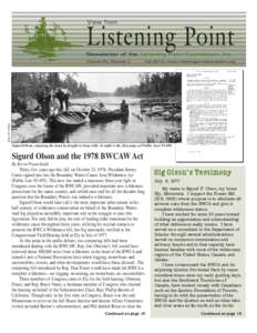 View from  Listening Point Newsletter of the Listening Point Foundation, Inc.  Fallwww.listeningpointfoundation.org
