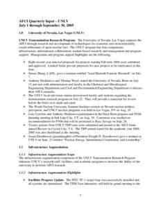 Microsoft Word - AFCI Quarterly UNLV[removed]doc