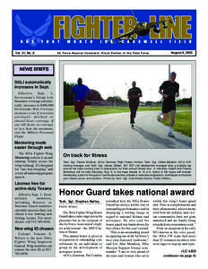 Vol. 31, No. 8  Air Force Reserve Command: Proud Partner in the Total Force August 6, 2005